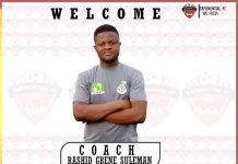 COACH RASHID GBENE SULEMAN APPOINTED AS HEAD COACH OF EXPONENTIAL FOOTBALL CLUB