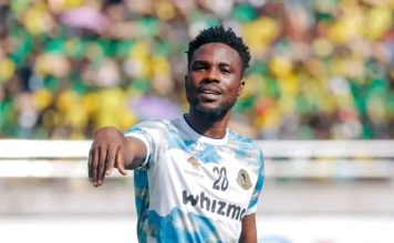 LIBYA BASED GHANAIAN FOOTBALLER DONATES TO HOME RADIO’S CHARITY PROGRAMME.