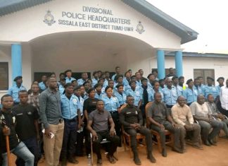SISSALA EAST DISTRICT SECURITY BEEFED UP BY 59 YEA SECURITY RECRUITS.