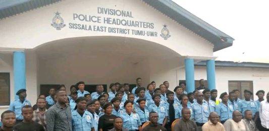 SISSALA EAST DISTRICT SECURITY BEEFED UP BY 59 YEA SECURITY RECRUITS.